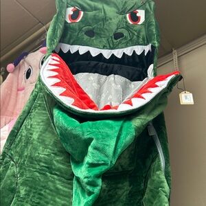 Green Dinosaur Sleeping Bag